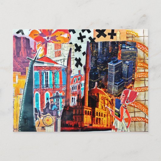 コラージュ ポストカード (正面)