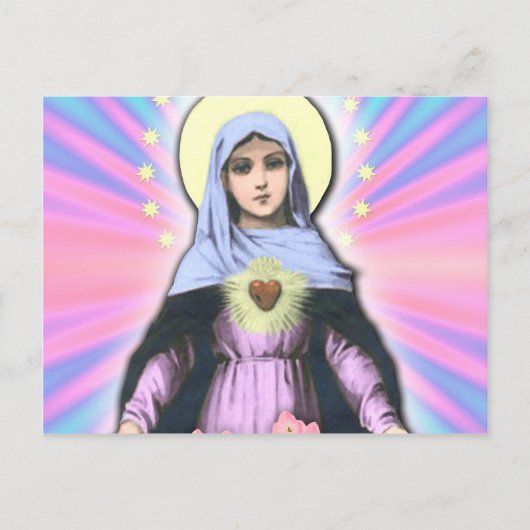 コラージュ – レディーメアリー – グロリア・スンチáーズ ポストカード (正面)