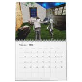 コラージュ – レトロフィクションカレンダー カレンダー (2月 2026)