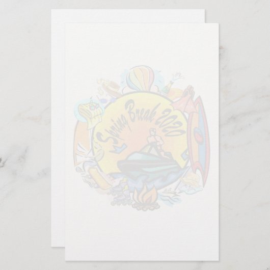 コラージュ –  便箋 (正面/裏面)