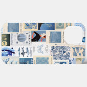 コラージュ、名門私立校風のトレンディーサマーコラージュの電話ケース Case-Mate iPhoneケース (裏面 (横))