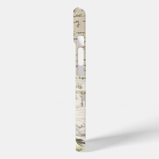 コラージュ、名門私立校風のトレンディーサマーコラージュの電話ケース Case-Mate iPhoneケース (裏面 / 左)