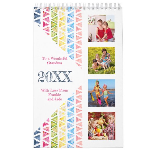 コラージュ、毎月の写真とTo Doリスト2023写真 カレンダー (カバー)