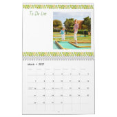 コラージュ、毎月の写真、およびTo Doリストの写真 カレンダー (3月 2027)