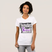 コラージュ-膵臓癌の認識度月 Tシャツ (正面フル)
