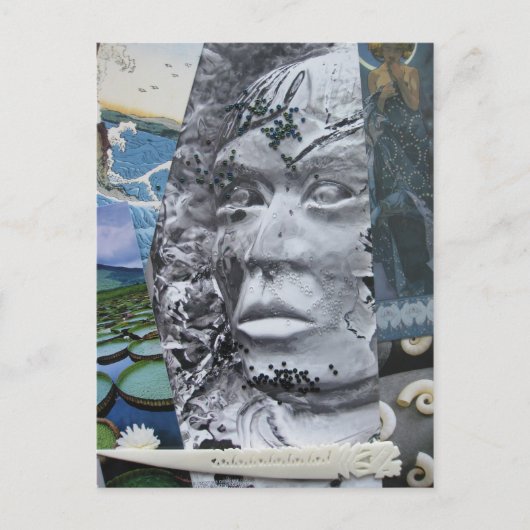 コラージュ#1はがき ポストカード (正面)