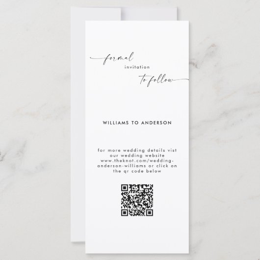 コラージュB/W写真ロングウェディング日付を保存 (裏面)