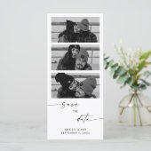 コラージュB/W写真ロングウェディング日付を保存 (スタンド正面)