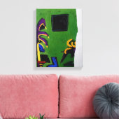 コラージュBruyantsアーティストのブックグリーンルームキャンバス キャンバスプリント (インサイチュ (リビング))