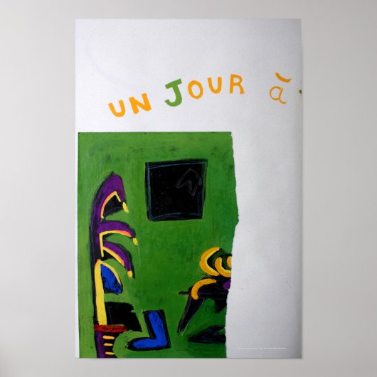 コラージュBruyantsアーティストのブックグリーンルームポスター ポスター (正面)