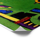 コラージュBruyantsアーティストのブックグリーンルームポスター ポスター (角)