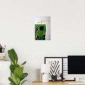 コラージュBruyantsアーティストのブックグリーンルームポスター ポスター (ホームオフィス)