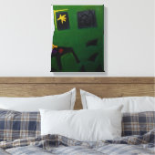 コラージュBruyantsアーティストのブックグリーンルームpart2 P キャンバスプリント (インサイチュ (寝室))