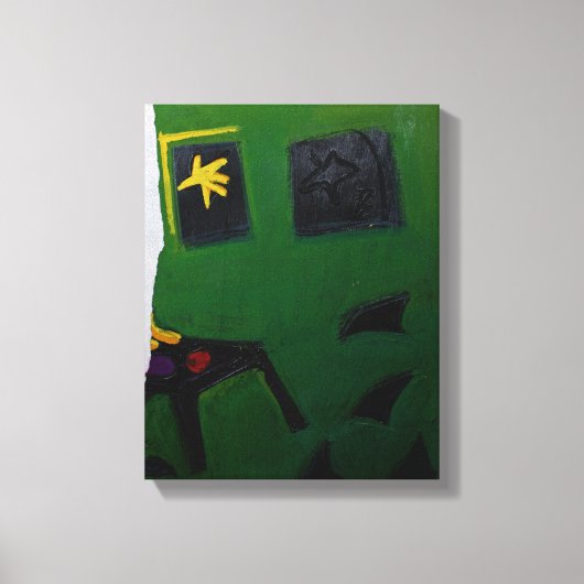 コラージュBruyantsアーティストのブックグリーンルームpart2 P キャンバスプリント (正面)