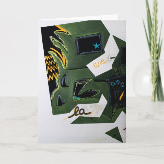 コラージュBruyants Artist's Book Odd Christmas Card シーズンカード (正面)