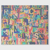 コラージラッピングまたはデコページ紙 ラッピングペーパー (フラット)