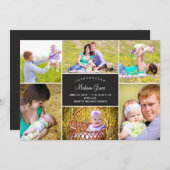 コラースタイリッシュジュ誕生の告知 案内状 (正面/裏面)