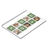 コラーモダンジュ写真とハッピーファーザーズデイギフト ノートブック (左側)