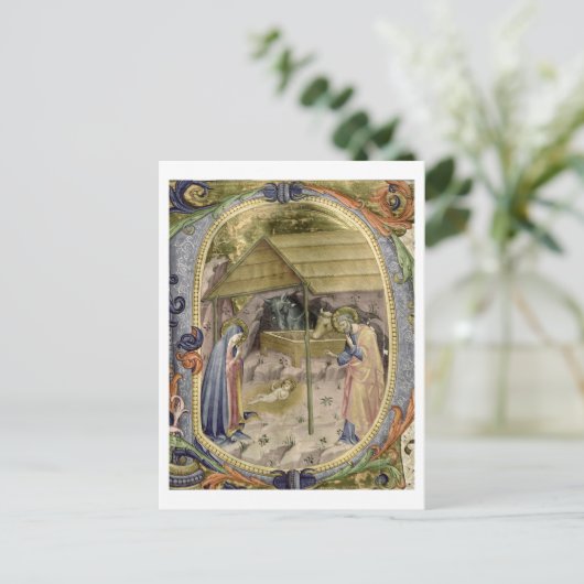 コラーレ・グラドゥアーレ第5号 歴史的な初期の「P」文字 ポストカード (スタンド正面)