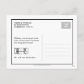 コラー結婚ジュホリデーフォトカードはがき シーズンポストカード (裏面)