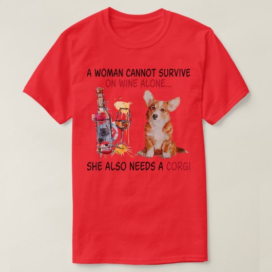 コリおもしろいギお母さん女性もワ生き延びインできない Tシャツ (デザイン正面)