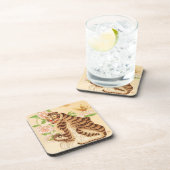 コリアストライプのンタイガーヴィンテージミンファ コースター (右側)