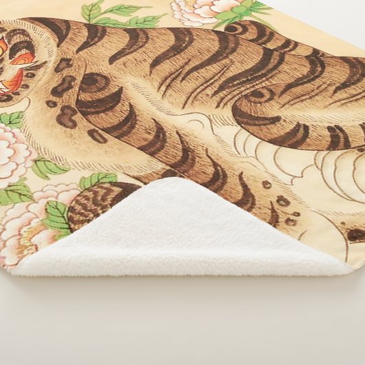 コリアストライプのンタイガーヴィンテージミンファ シェルパブランケット (3/4)