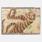 コリアストライプのンタイガーヴィンテージミンファ スローブランケット (正面)