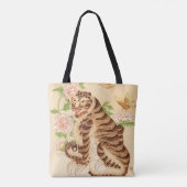 コリアストライプのンタイガーヴィンテージミンファ トートバッグ (裏面)