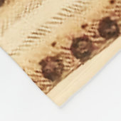 コリアストライプのンタイガーヴィンテージミンファ フリースブランケット (角)