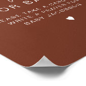 コリアンダーさび赤ちゃんシャワー祈りの言葉ベビー標識 ポスター (角)