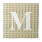 コリアンダーのスパイスモーズドットとモノグラム タイル (正面)