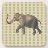 コリアンダーのスパイスモーズドットと象 コースター (正面)