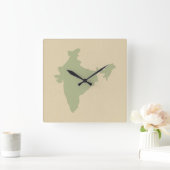 コリアンダースパイスモーズインド スクエア壁時計 (ホーム)