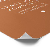 コリアンダーテラコッタレディースバスルームトイレタリー ポスター (角)