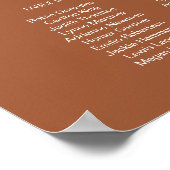 コリアンダーボホテラコッタサ結婚ーストの座席 ポスター (角)