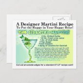 コリアンダーマルティーニのレシピ ポストカード (正面/裏面)
