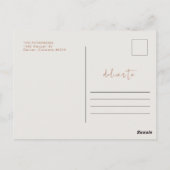 コリアンダーモダンボホテラコッタサンクスギビング ポストカード (裏面)