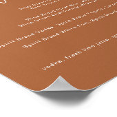 コリアンダー テラコッタ Drunk in Love バーメニュー看板 ポスター (角)