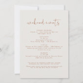 コリアンダー ボヘミアンバーンオレンジ ブライズメイド 招待状 (裏面)