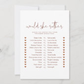 コリアンダー・ボホ彼女はむしろブライダルゲーム 招待状 (正面)