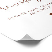 コリアンダー・ボホAベビーはビールの看板を醸造している ポスター (角)