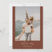 コリアンダーBoho彼女が言ったYesモダンブライダルシャワー 招待状 (裏面)