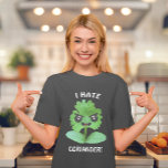 コリアンダーTシャツは大嫌い Tシャツ<br><div class="desc">私はコリアンダーTシャツが嫌い – コリアンダーは純粋な悪!このキャンペーンは世界中で勢いを増している。このTシャツにコリアンダーの飼い主笑わされる達を喜ばせ。遅らせないで、単語を広げて、このシャツをつかみなさい。今すぐコーランダーを違法化する戦いに参加!LOL</div>