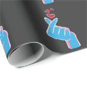 コリアンミュージックフィンガーハートKpopソウルハリュ ラッピングペーパー (ロールコーナー)