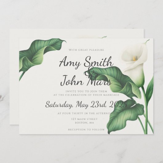 コリウス 招待状 (正面/裏面)