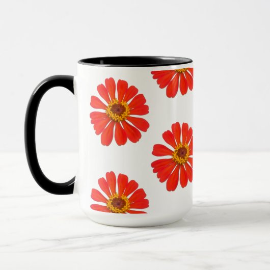 コリオプシスの花の植物図鑑 マグカップ (左)