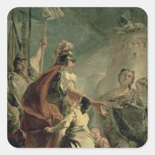 コリオラヌス、ローマ近郊、c.1725 スクエアシール (正面)