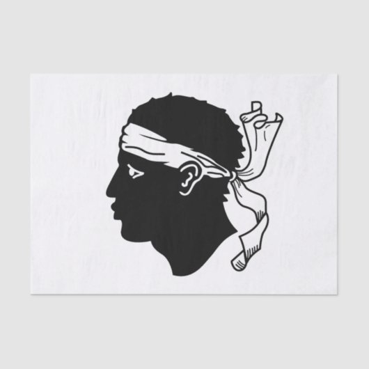 コリカ国旗を持つ愛国的ティッシュペーパー 薄葉紙 (正面)