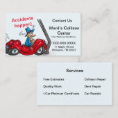コリジョンセンターカー修理名刺 名刺 (正面/裏面)